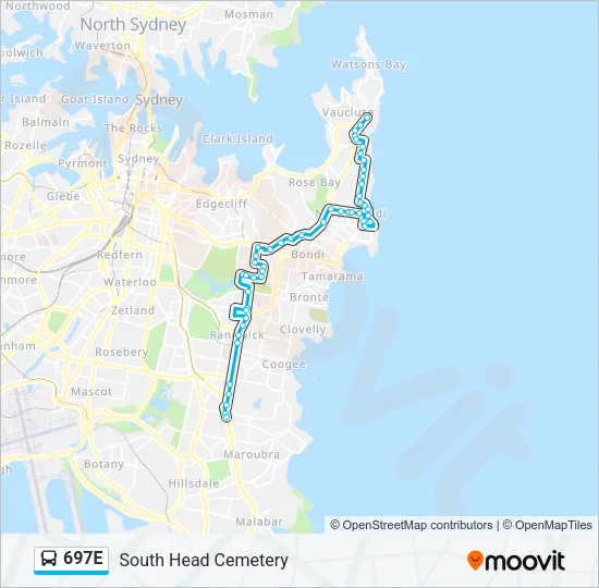 697E Bus Line Map