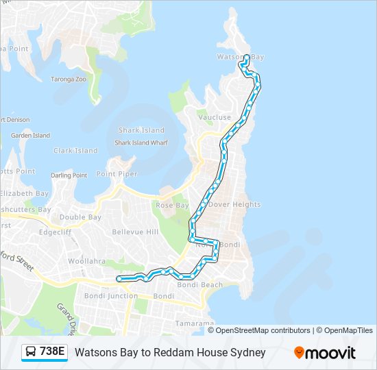 738E bus Line Map