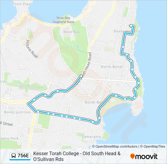 756E Bus Line Map