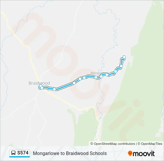 S574 Bus Line Map