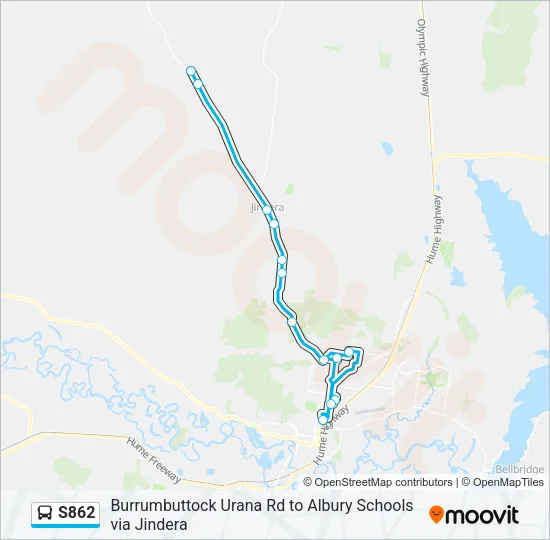 S862 Bus Line Map