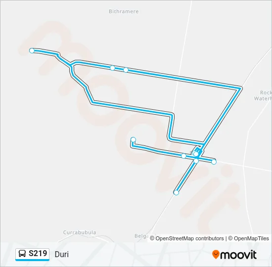 S219 Bus Line Map
