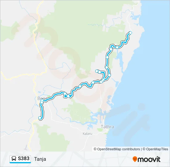 S383 Bus Line Map