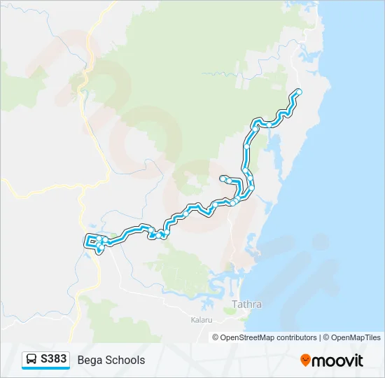 S383 Bus Line Map