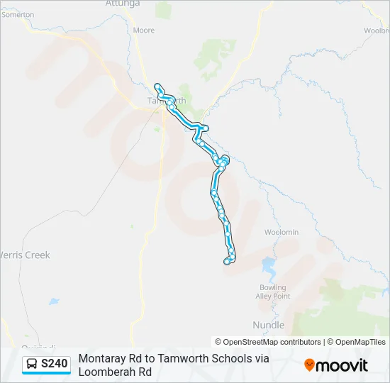 S240 Bus Line Map