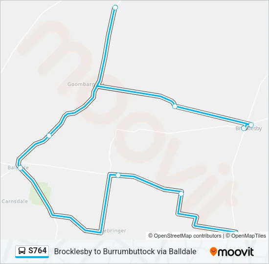S764 Bus Line Map