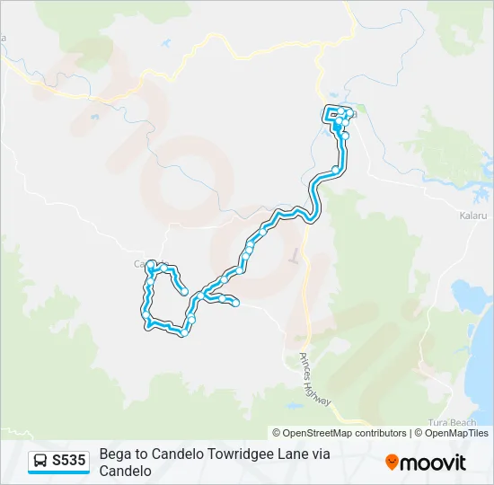 S535 Bus Line Map