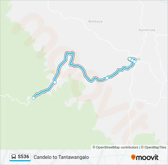 S536 Bus Line Map