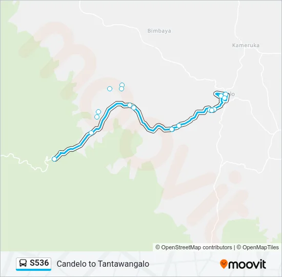 S536 Bus Line Map