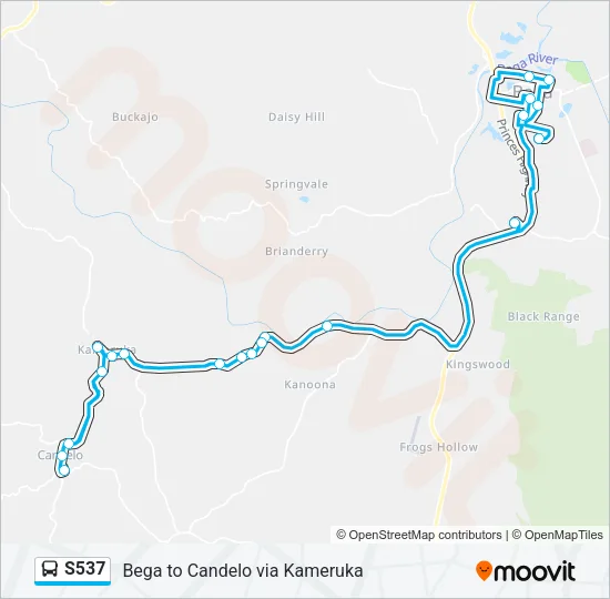 S537 Bus Line Map
