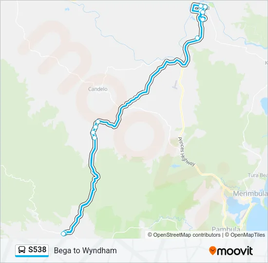 S538 Bus Line Map
