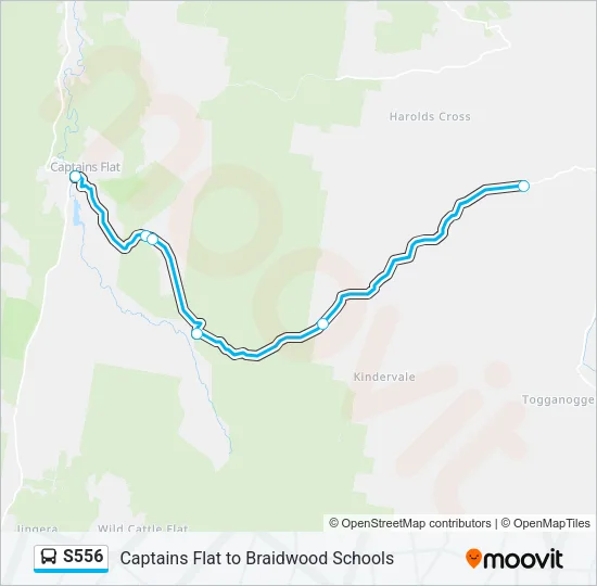 S556 Bus Line Map