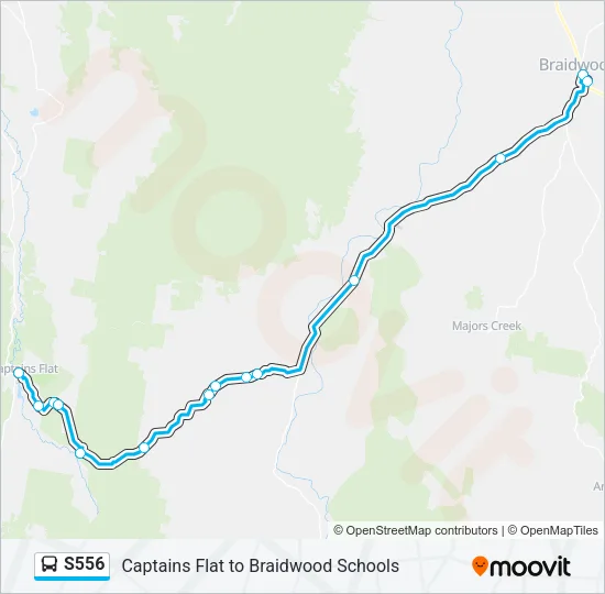 S556 Bus Line Map