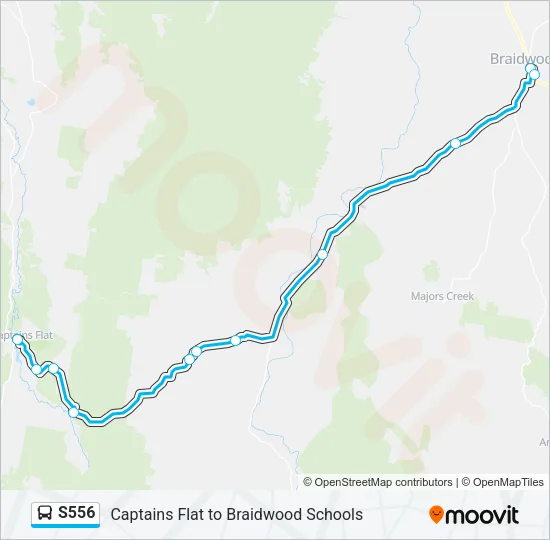 S556 Bus Line Map