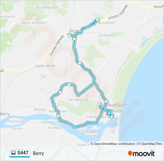 S447 Bus Line Map