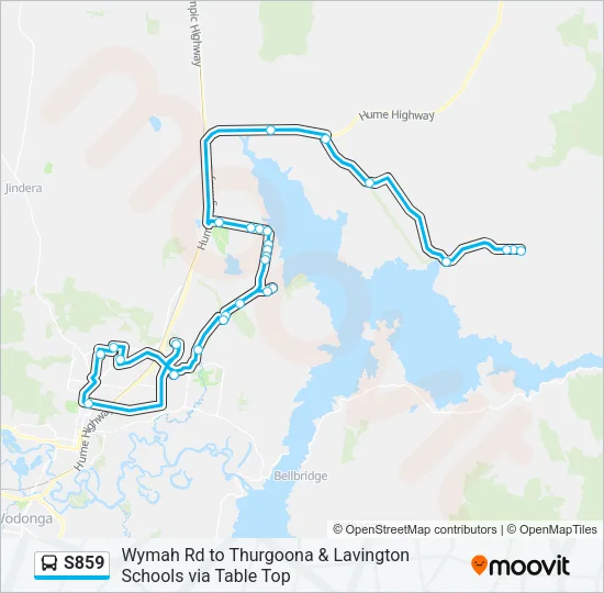 S859 Bus Line Map