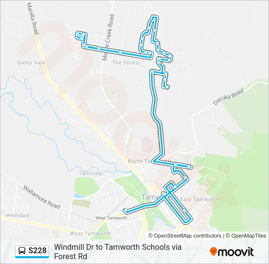 S228 Bus Line Map