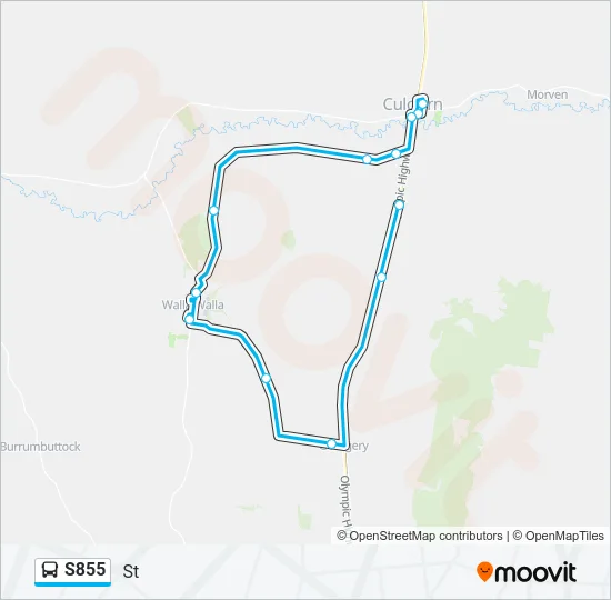 S855 Bus Line Map