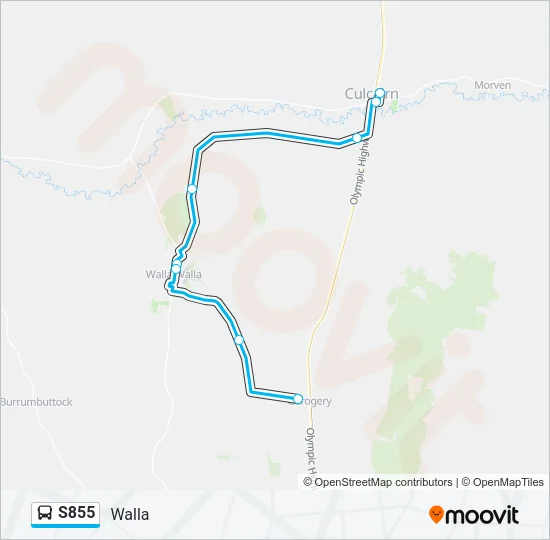 S855 Bus Line Map