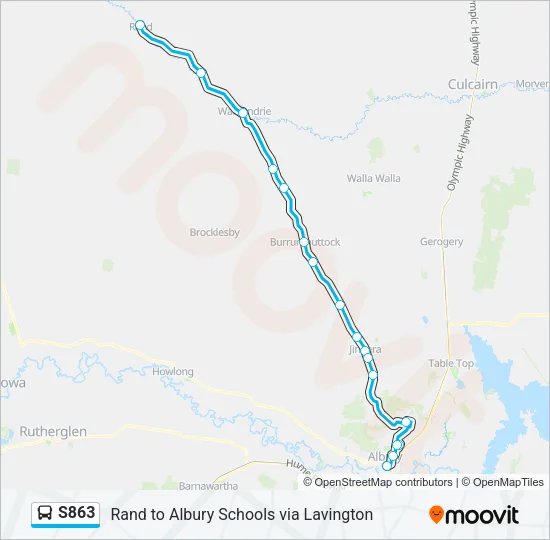 S863 Bus Line Map