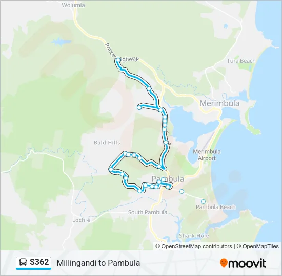 S362 Bus Line Map