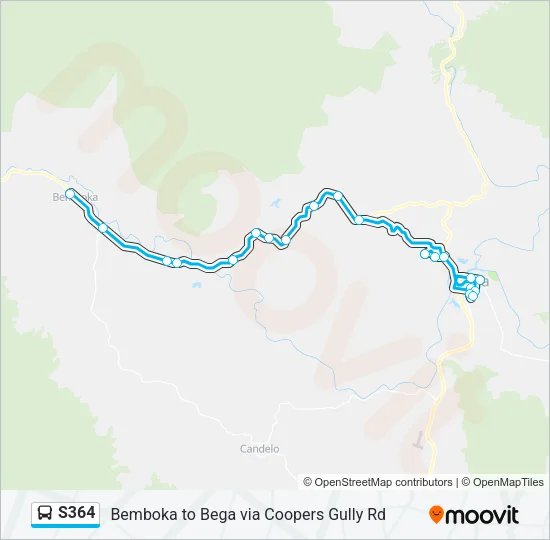 S364 Bus Line Map