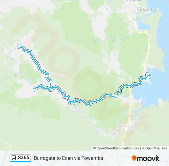 S365 Bus Line Map