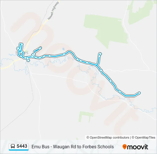 S443 Bus Line Map