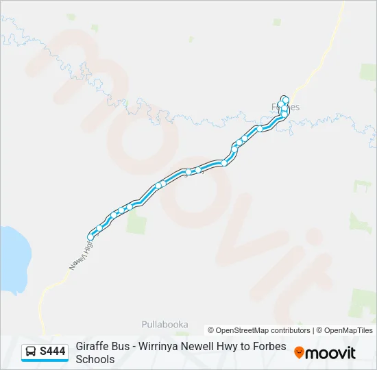 S444 Bus Line Map