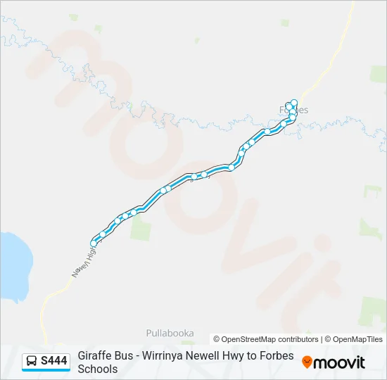 S444 Bus Line Map