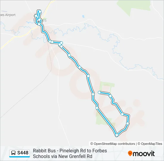 S448 Bus Line Map