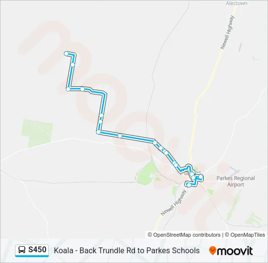 S450 Bus Line Map