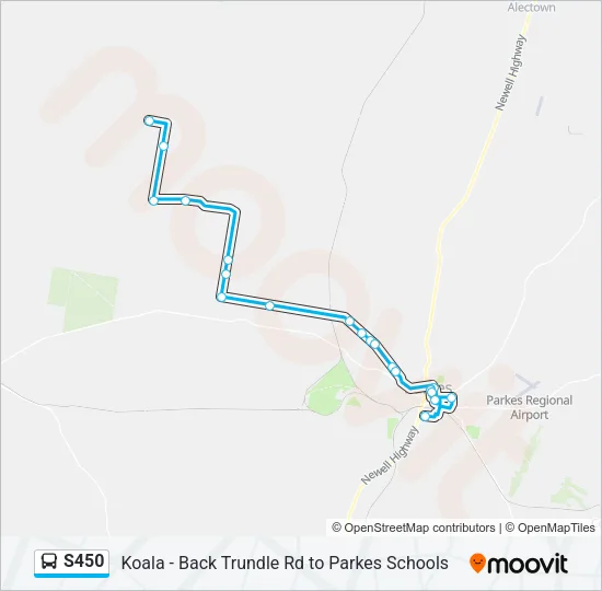 S450 Bus Line Map