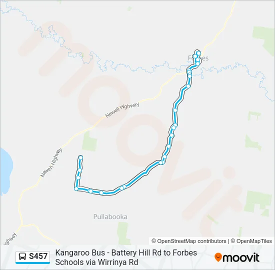 S457 Bus Line Map