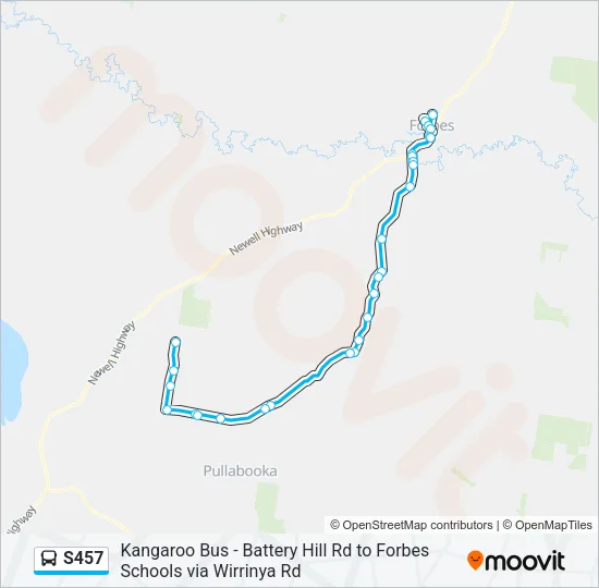 S457 Bus Line Map