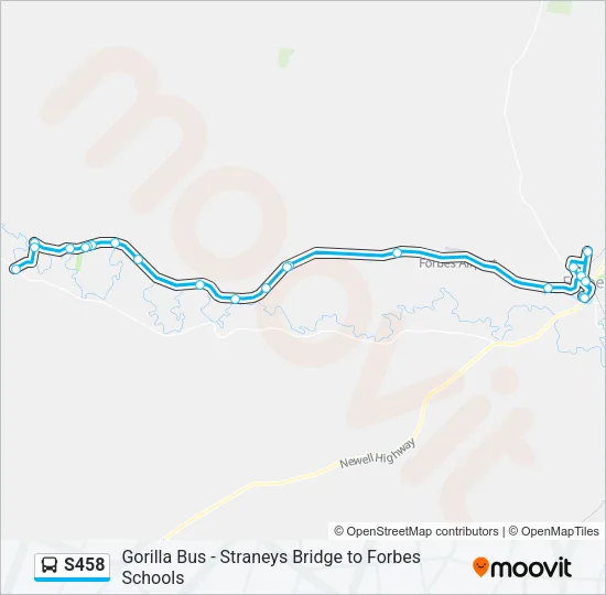 S458 Bus Line Map