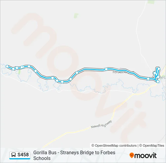 S458 Bus Line Map