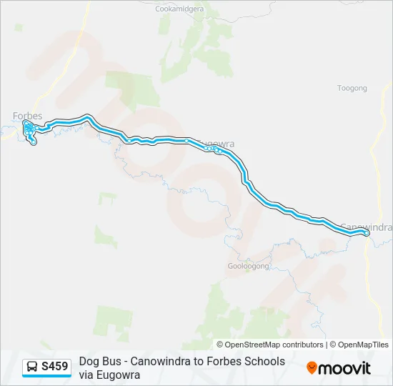S459 Bus Line Map