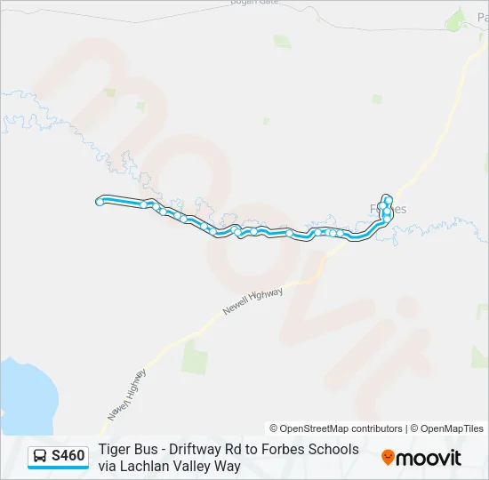 S460 Bus Line Map