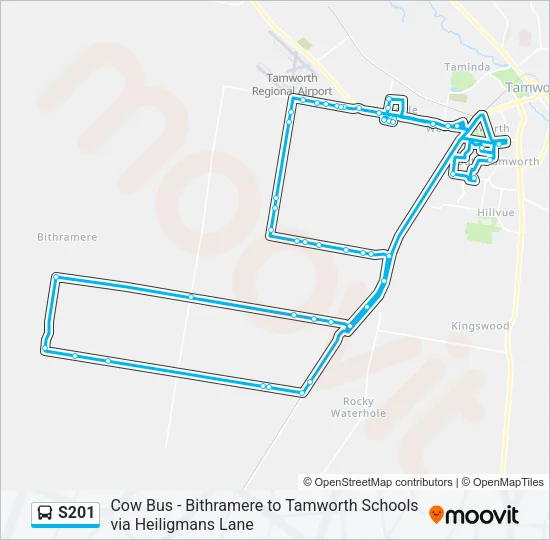S201 Bus Line Map