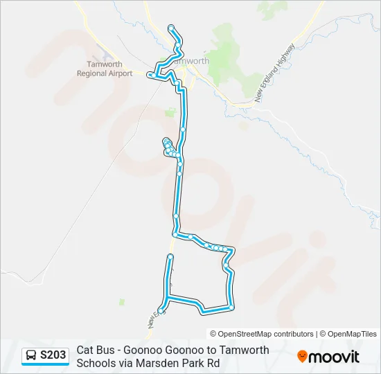 S203 Bus Line Map