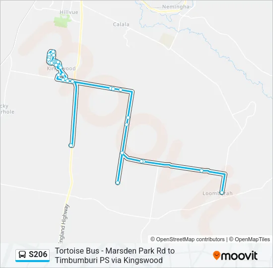 S206 Bus Line Map