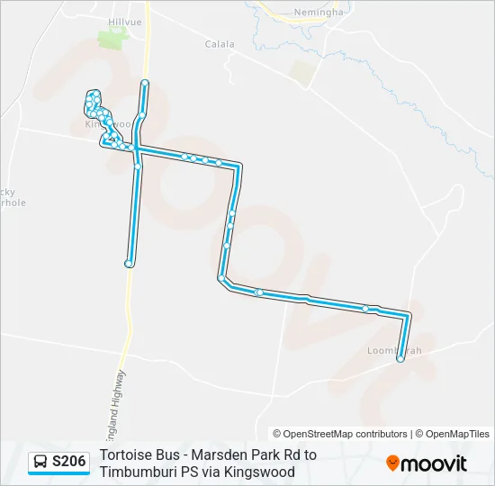 S206 Bus Line Map