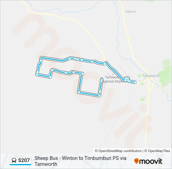S207 Bus Line Map
