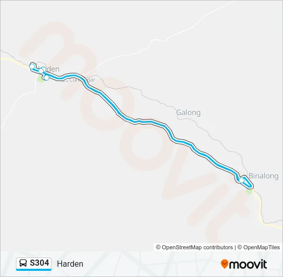 S304 Bus Line Map