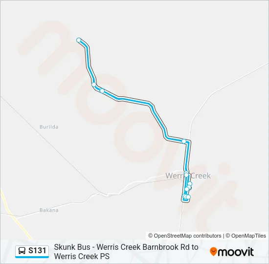 S131 Bus Line Map