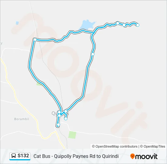 S132 Bus Line Map