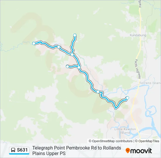 S631 Bus Line Map