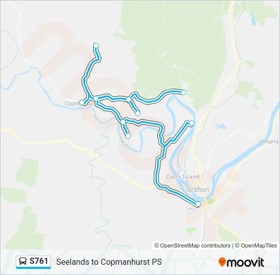 S761 Bus Line Map