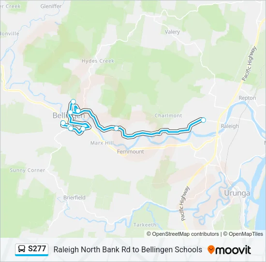 S277 Bus Line Map